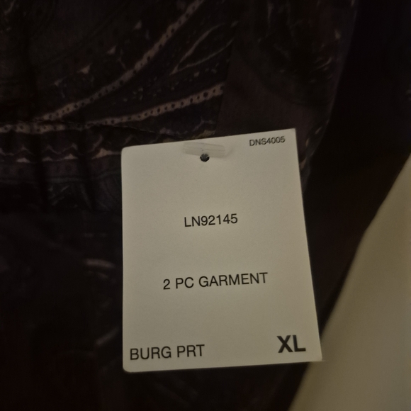 Ralph Lauren Purple Paisley Pajama Set - Picture 2 of 4